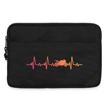 Motorrad-Biker Sunsetheartbeat-Motorrad - Laptoptasche 13" - Schwarz - Vorne