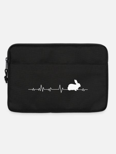 Hase Kaninchen - Laptoptasche 13" - Schwarz
