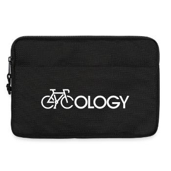 EcoCycle Bicycle Ecology Logo - Laptop bag 13" - black - Front