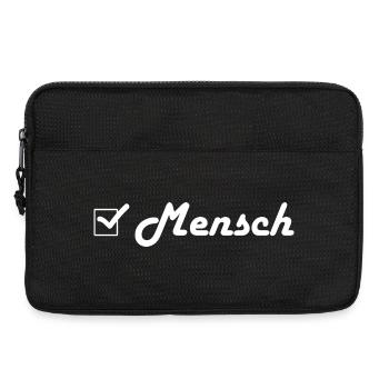 Mensch menschlich Gleichberechtigung Menschenrecht - Laptoptasche 13" - Schwarz - Vorne