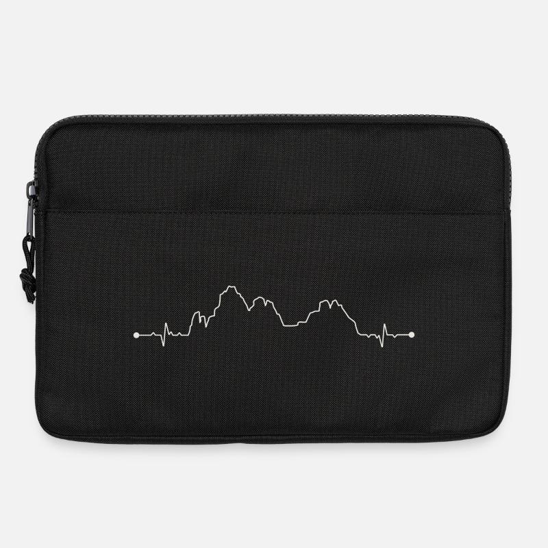 Pulseline Horizontmuster - Laptoptasche 13" - Schwarz