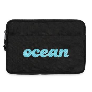 Ocean Ocean Fish Scales Sea Pattern Maritime Aqua - Laptop bag 13" - black - Front