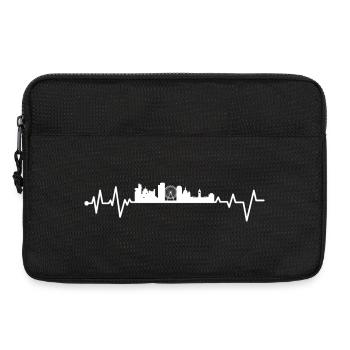 Manchester UK Herzschlag - Laptoptasche 13" - Schwarz - Vorne