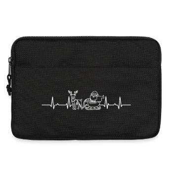 Kajak Heartbeat Hirsch Silhouette - Laptoptasche 13" - Schwarz - Vorne