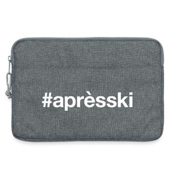 APRES SKI Hashtag - Laptop bag 13" - heather grey - Front