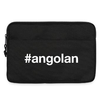 ANGOLAN Angola Hashtag - Laptoptasche 13" - Schwarz - Vorne