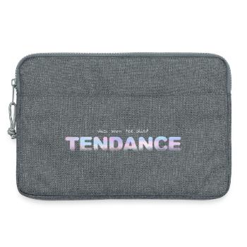 TENDANCE - Sacoche pour ordinateur portable 13 pouces - gris chiné - Devant