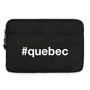 QUEBEC Kanada Canada Hashtag - Laptoptasche 13" - Schwarz - Vorne