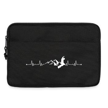 Surfen Heartbeat auf dem Mountain Ridge - Laptoptasche 13" - Schwarz - Vorne