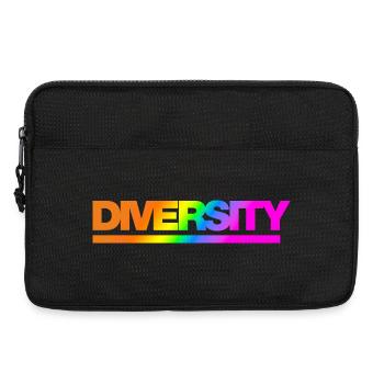 Typo Diversity Rainbow - Laptop bag 13" - black - Front