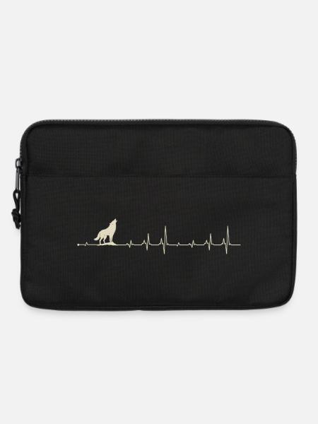Einsamer Wolf Puls - Laptoptasche 13" - Schwarz
