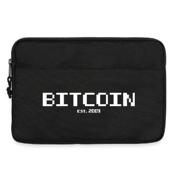 Bitcoin est 2009 - Laptoptasche 13" - Schwarz - Vorne