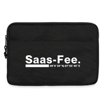 Coordonnées Saas-Fee Valais, Suisse - Sacoche pour ordinateur portable 13 pouces - noir - Devant