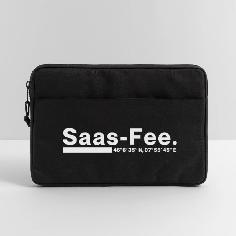 Coordonnées Saas-Fee Valais, Suisse Sacoche pour ordinateur portable 13 pouces