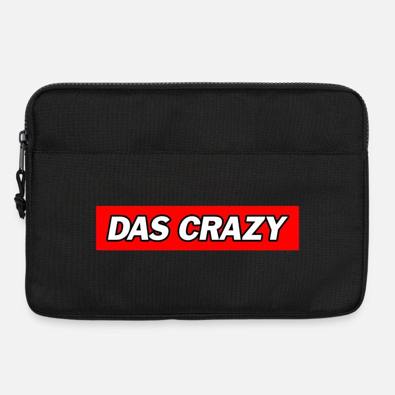 Das Crazy - Funny Memes - Laptoptasche 13" - Schwarz