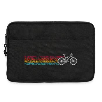 LGBT Pride Regenbogen-Fahrraddesign - Laptoptasche 13" - Schwarz - Vorne