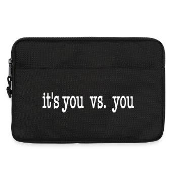 It's you vs. you. weiss - Laptoptasche 13" - Schwarz - Vorne