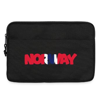Norway - Norge - Norway - Flag - Scandinavia - Laptop bag 13" - black - Front