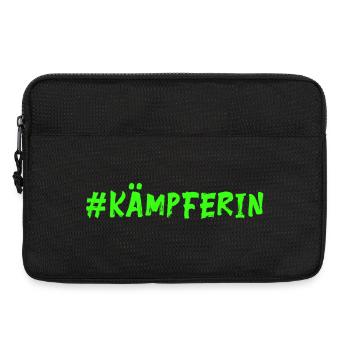 Chasseur - Porte-bonheur - vert fluo - Sacoche pour ordinateur portable 13 pouces - noir - Devant