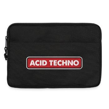 Acid Techno Neon Gitter - Laptoptasche 13" - Schwarz - Vorne