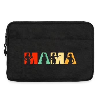 Police Mama Application de la loi Mère Rétro - Sacoche pour ordinateur portable 13 pouces - noir - Devant