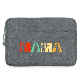 Police Mama Application de la loi Mère Rétro - Sacoche pour ordinateur portable 13 pouces - gris chiné - Devant