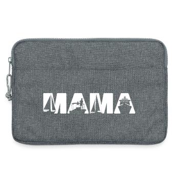 Bootsmama Segeln, Fischereischiff, Leben im Ozean - Laptoptasche 13" - Grau meliert - Vorne
