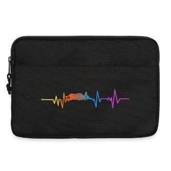 Chihuahua Chihuahueño Battement de cœur - Sacoche pour ordinateur portable 13 pouces - noir - Devant