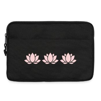 Lotus Flower, Lotus Flower, Pastel Flower, Flowers, Pastel - Laptop bag 13" - black - Front