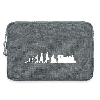 Eisenbahnfreund Entwicklung - Laptoptasche 13" - Grau meliert - Vorne