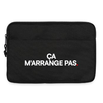 Ça m'arrange pas - Sacoche pour ordinateur portable 13 pouces - noir - Devant