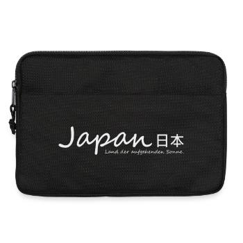 Japan Design - Land der aufgehenden Sonne | Kanji - Laptoptasche 13" - Schwarz - Vorne