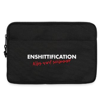 Enshittification - alles wird schlimmer! - Laptoptasche 13" - Schwarz - Vorne