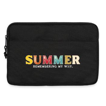 Funny Summer Break Quote Remembering My Why - Laptop bag 13" - black - Front