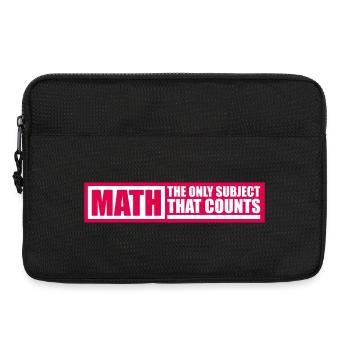 Les mathématiques La seule matière qui compte Nerd Mathe Logo - Sacoche pour ordinateur portable 13 pouces - noir - Devant