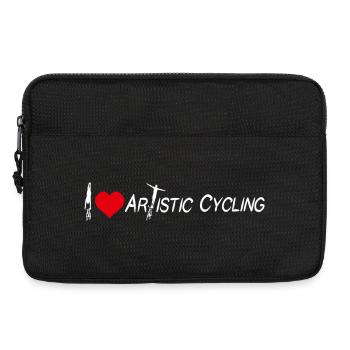 Cyclisme artistique, cyclisme artistique, cyclisme en salle, j’adore - Sacoche pour ordinateur portable 13 pouces - noir - Devant