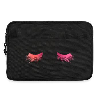 Lange schöne Wimpern - Geschenk - Laptoptasche 13" - Schwarz - Vorne