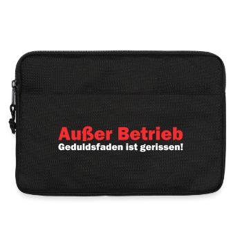 Außer Betrieb Geduldsfaden ist gerissen - Laptoptasche 13" - Schwarz - Vorne