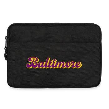 Baltimore Lettering USA Cities Design - Sacoche pour ordinateur portable 13 pouces - noir - Devant