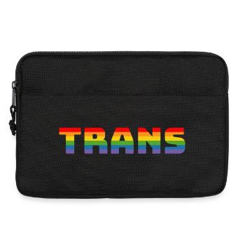 Regenbogen Trans - Laptoptasche 13" - Schwarz - Vorne