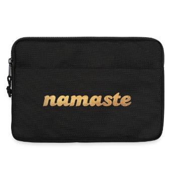 Namaste Gold Yoga om Shanti India Meditation Fan - Laptop bag 13" - black - Front