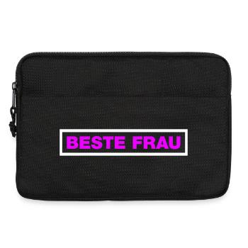 Beste Frau - Laptoptasche 13" - Schwarz - Vorne