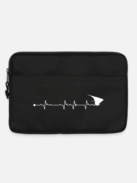 Heartbeat Hängegleiter - Laptoptasche 13" - Schwarz