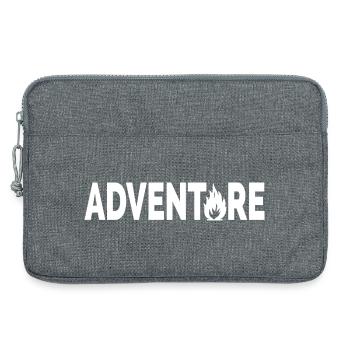 Adventure typographic artsy - Laptop bag 13" - heather grey - Front