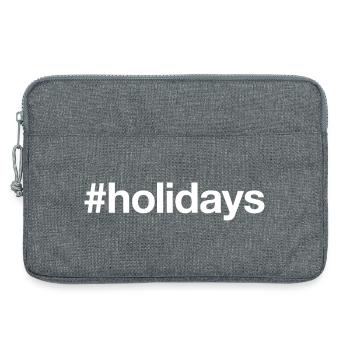 HOLIDAYS Ferien - Laptoptasche 13" - Grau meliert - Vorne