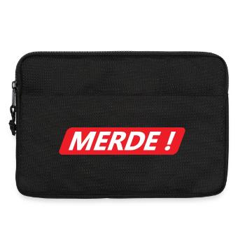 Merde ! - Sacoche pour ordinateur portable 13 pouces - noir - Devant