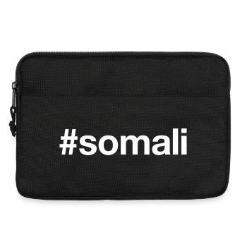 SOMALI Hashtag Somalia - Laptoptasche 13" - Schwarz - Vorne