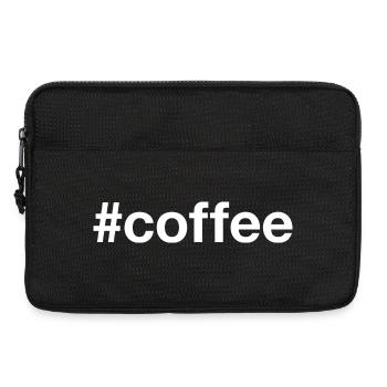 COFFEE Hashtag Kaffee - Laptoptasche 13" - Schwarz - Vorne