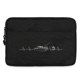 Puls des Anglers - Laptoptasche 13" - Schwarz - Vorne