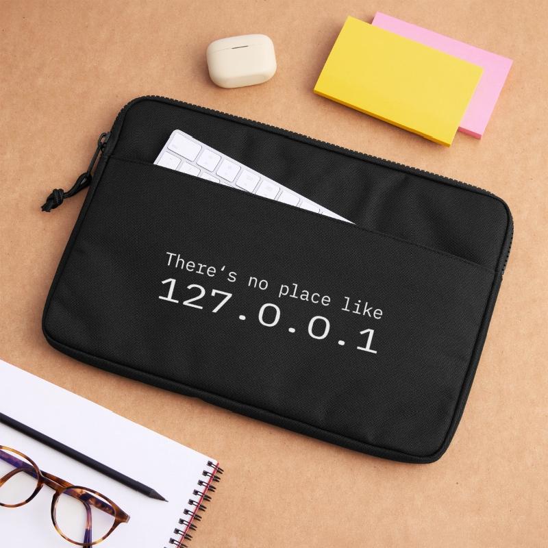 Programmeur Nerd IT Aucun endroit comme Localhost Sacoche pour ordinateur portable 13 pouces
